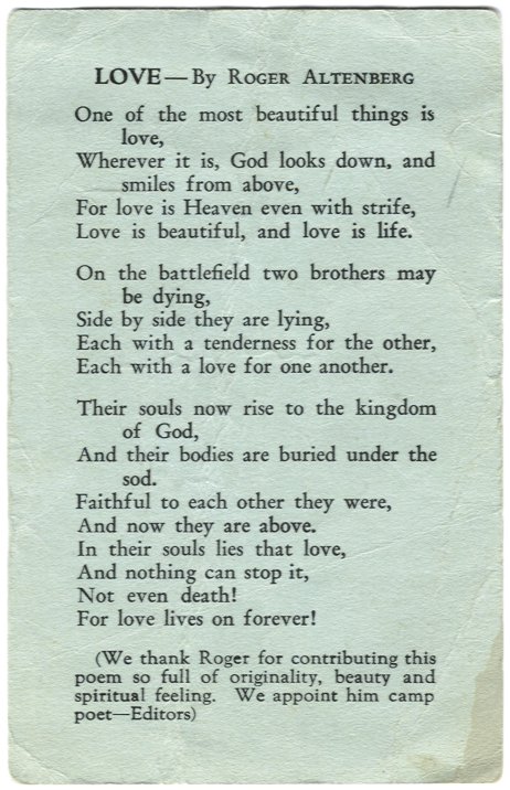 Love, by Roger Altenberg, June 11, 1933