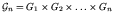 ${\cal G}_n = G_1 \times G_2 \times \ldots \times G_n$