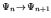 $\Psi_n \!\rightarrow\!\Psi_{n+1}$