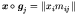 $\mbox{\boldmath\(x\)\unboldmath }\circ \mbox{\boldmath\(g\)\unboldmath }_j=\left\Vert x_i m_{ij}\right\Vert$