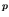 $\mbox{\boldmath\(p\)\unboldmath }$